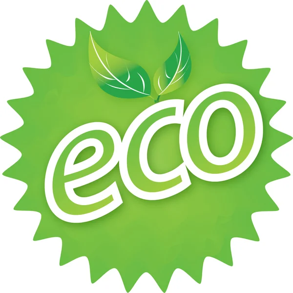 Logo Ecologico — Vettoriale Stock
