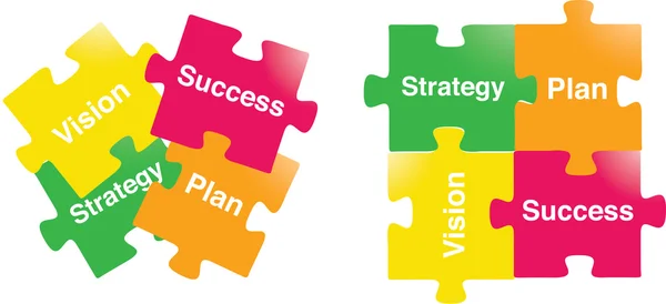 Бачення Стратегії План Успіху — стоковий вектор