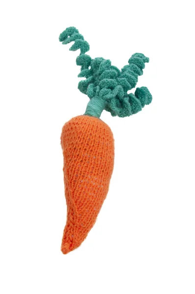 Knitted carrot — Stock Photo, Image