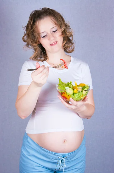 Беременность ест — стоковое фото