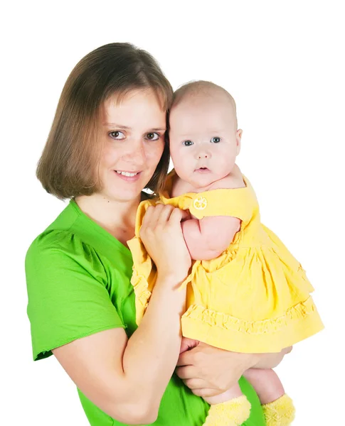La donna tiene il bambino piccolo — Foto Stock