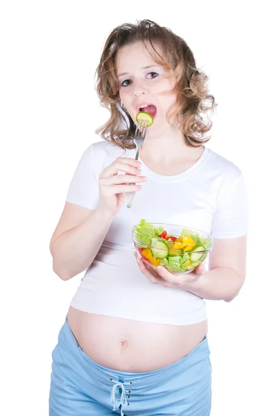 Беременность ест — стоковое фото