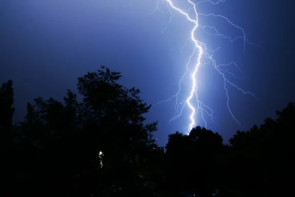 stock image Thunder in the night