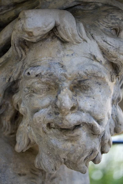 Stone face sculpture — Stock Photo, Image