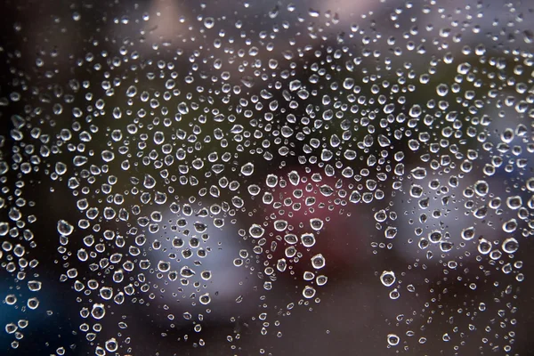 Water droplets on the glass — Stock Photo, Image