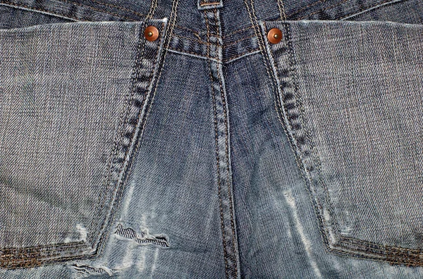 Jeans pocket close up — Stock Photo, Image