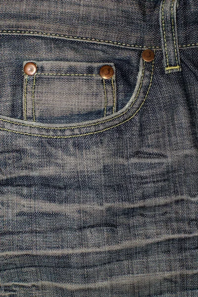 Jeans pocket close up — Stock Photo, Image