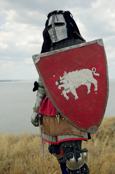 Mittelalterlicher europäischer Ritter — Stockfoto