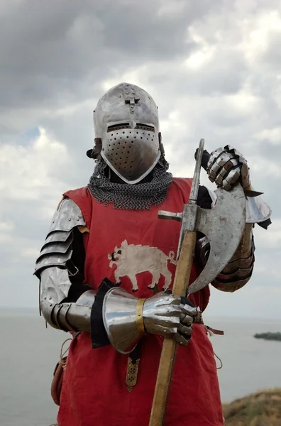 Μεσαιωνική Ευρωπαϊκή ιππότης — Φωτογραφία Αρχείου