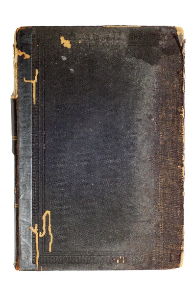 Vecchio libro nero copertina — Foto Stock