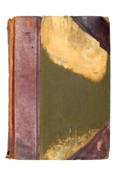 古い緑の本のカバー ストック画像