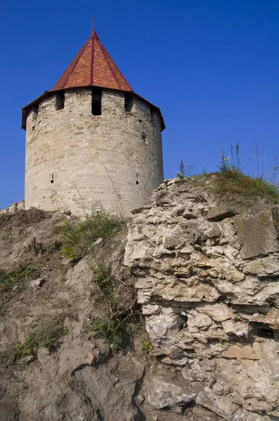 Средневековая башня цитадели Бендер Приднестровье Стоковое Изображение