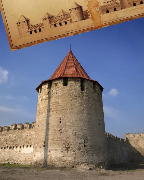 Μεσαιωνικό πύργο της Ακρόπολης Εικόνα Αρχείου