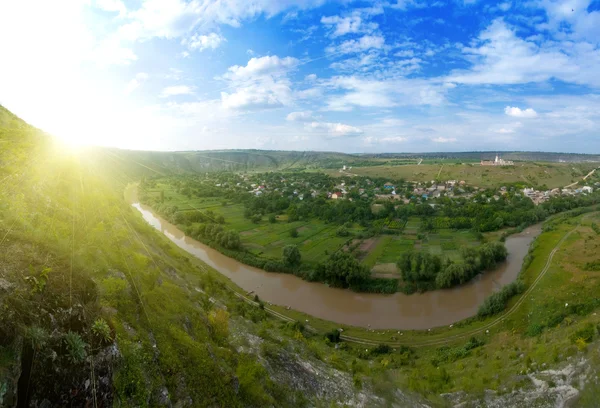 Belo panorama da paisagem moldava Imagens Royalty-Free