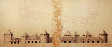 1750 bender Kalesi eski planı