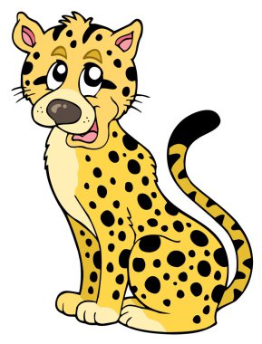 Cartoon cheetah clipart