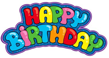 Happy birthday sign clipart