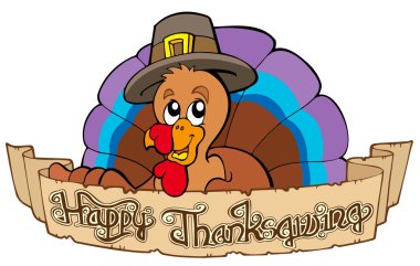 Happy Thanksgiving theme 1 clipart