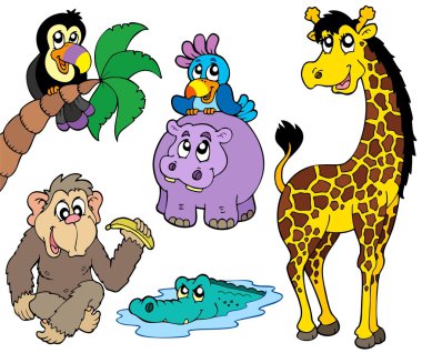 Set of African animals 2 clipart