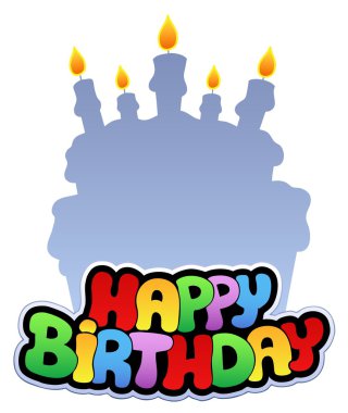 Happy birthday theme 2 clipart