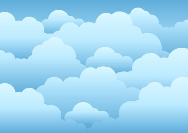 Cloudy sky background 1 clipart