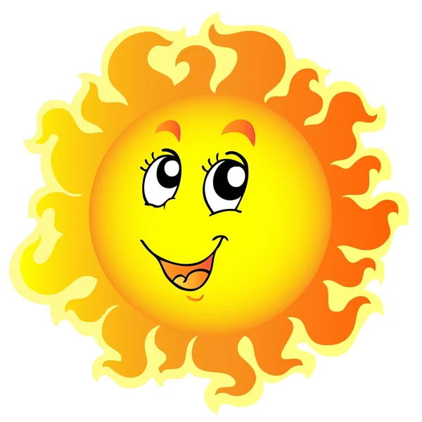 Χαριτωμένο ευτυχείς ήλιο — Διανυσματικό Αρχείο