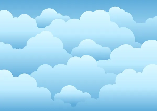 Cielo nublado fondo 1 Ilustración De Stock