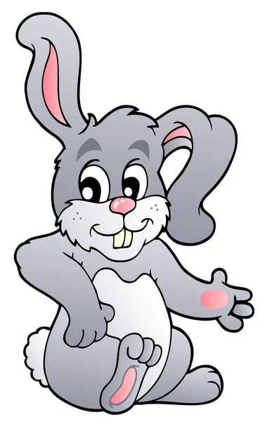 卡通休息的小兔子 — 图库矢量图片