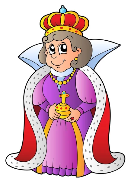 Glad drottning — Stock vektor
