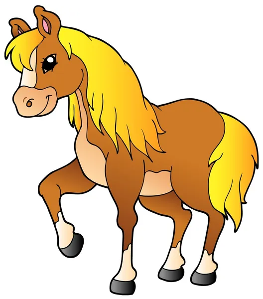 Kreslený walking horse — Stockový vektor