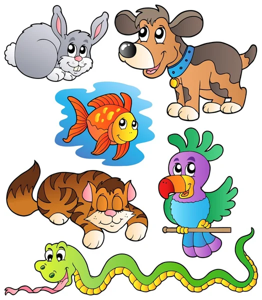 Happy pets collection 1 — Stock Vector