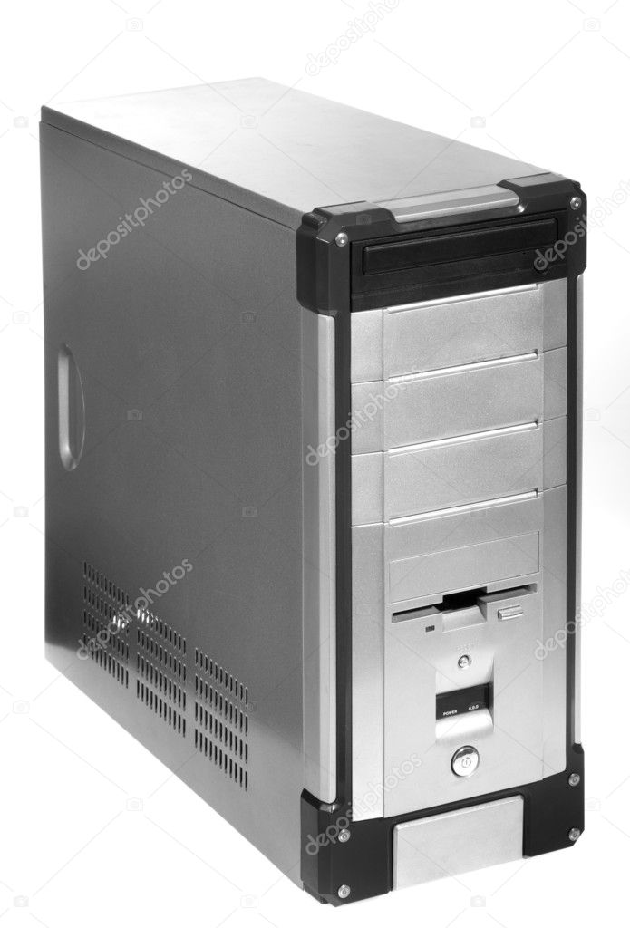Gray computer case
