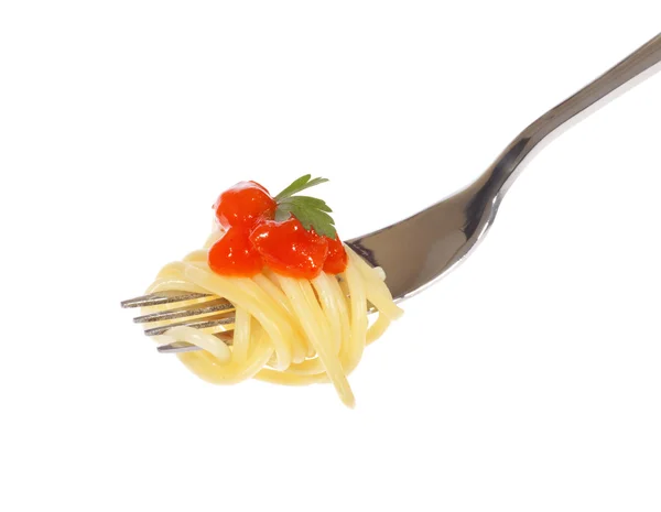 Спагеті з соусом — стокове фото