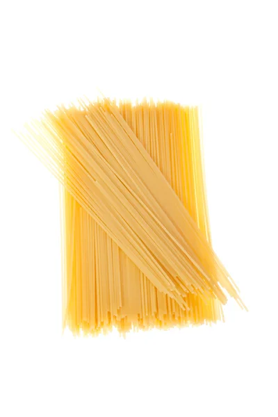 調理スパゲティ 白い背景の上の写真 — ストック写真