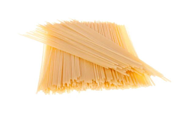 Ongekookte Spaghetti Foto Witte Achtergrond — Stockfoto