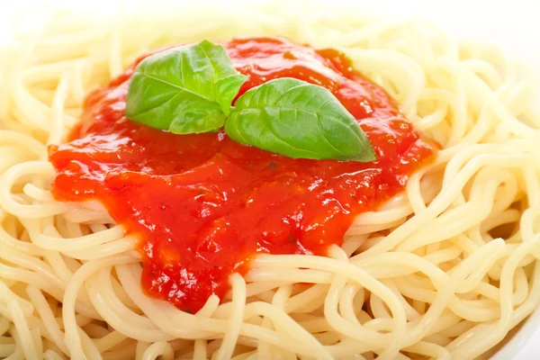 Спагетті з болгарським соусом — стокове фото