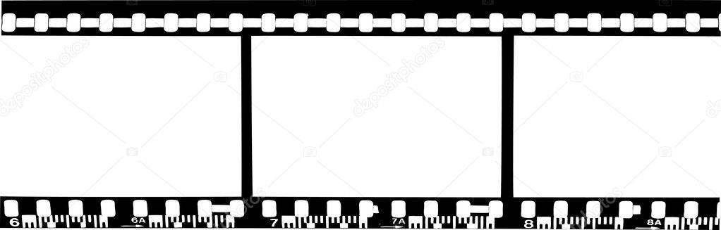 Blank film strip, vector