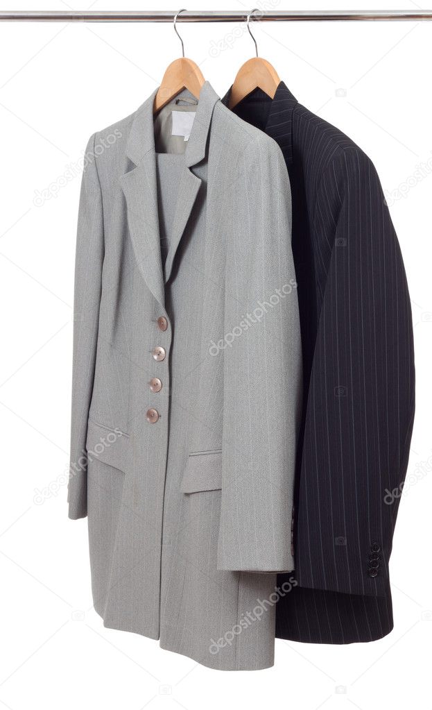 Suits on the rack