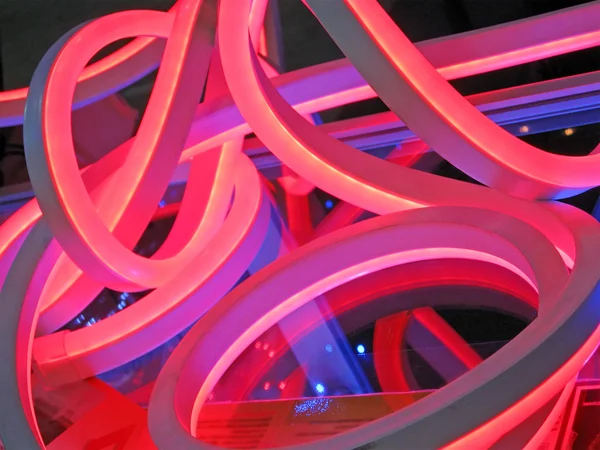 Construcción abstracta de tubos de plástico, detalles de la industria . —  Fotos de Stock