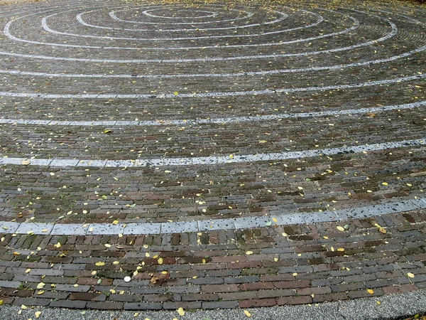 Spiral tuğla sokak çeşitlilik arka plan, vintage taş — Stok fotoğraf