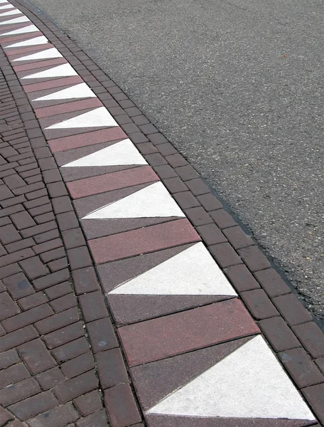 Abstracte zigzag driehoek road, reizen — Stockfoto