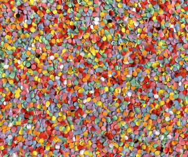 Color wedding confetti, background diversity. clipart