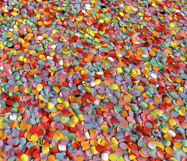 Födelsedag konfetti, bakgrunden mångfald — Stockfoto
