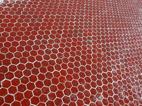 Абстрактний червоний фон, концепція дорожньої плитки взимку — стокове фото