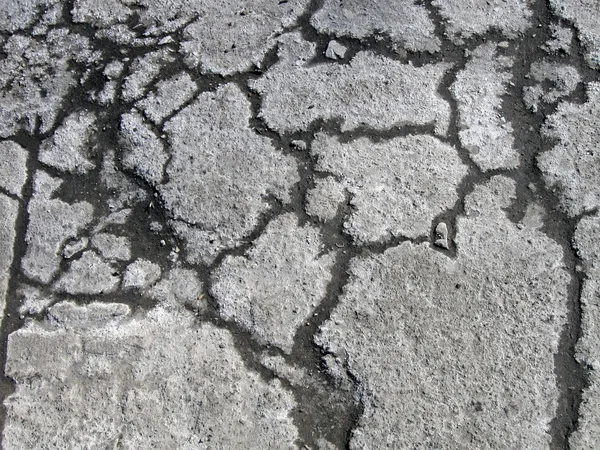 Fondo de asfalto dañado abstracto, primer plano de textura —  Fotos de Stock