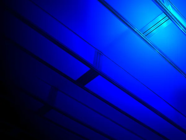 Abstrakte blaue Konstruktion, Branchendetails — Stockfoto