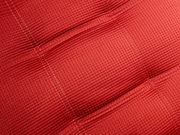 Abstraktní červená textilní pozadí closeup, průmysl detaily. — Stock fotografie