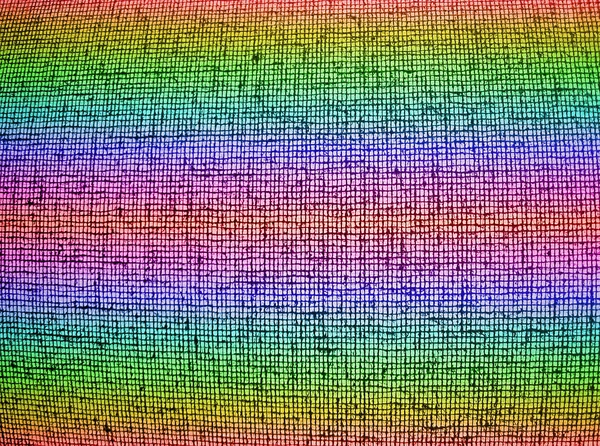 Soyut kaotik rainbow ızgara arka plan dokusu — Stok fotoğraf
