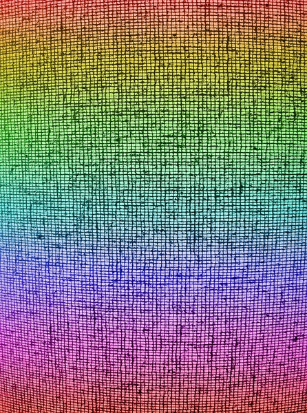 Resumen caótico arco iris cuadrícula fondo textura —  Fotos de Stock