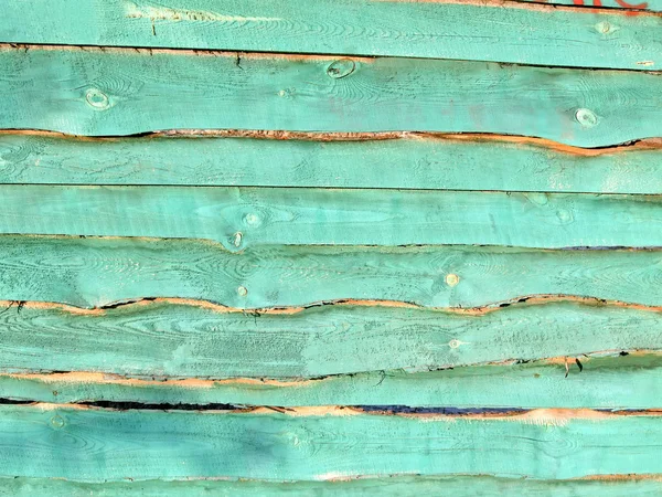 Abstracte groene houten muur, achtergrondstructuur. — Stockfoto